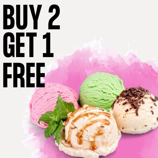 Buy 2 Gelato Cup and Get 1 cup Free